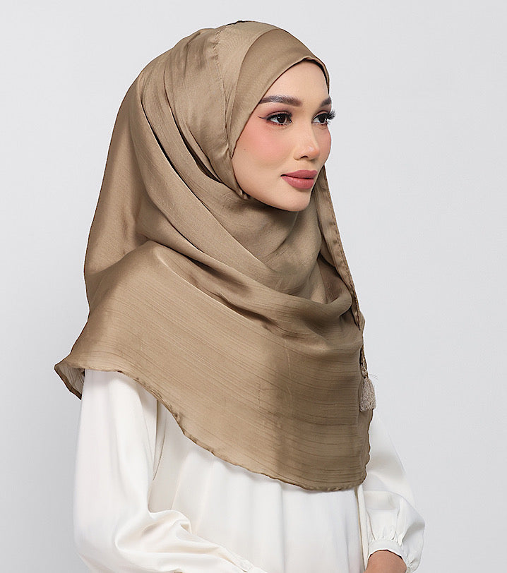 Dark Khaki Satin