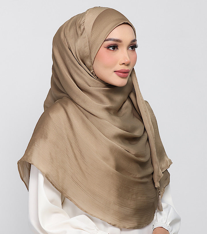 Dark Khaki Satin