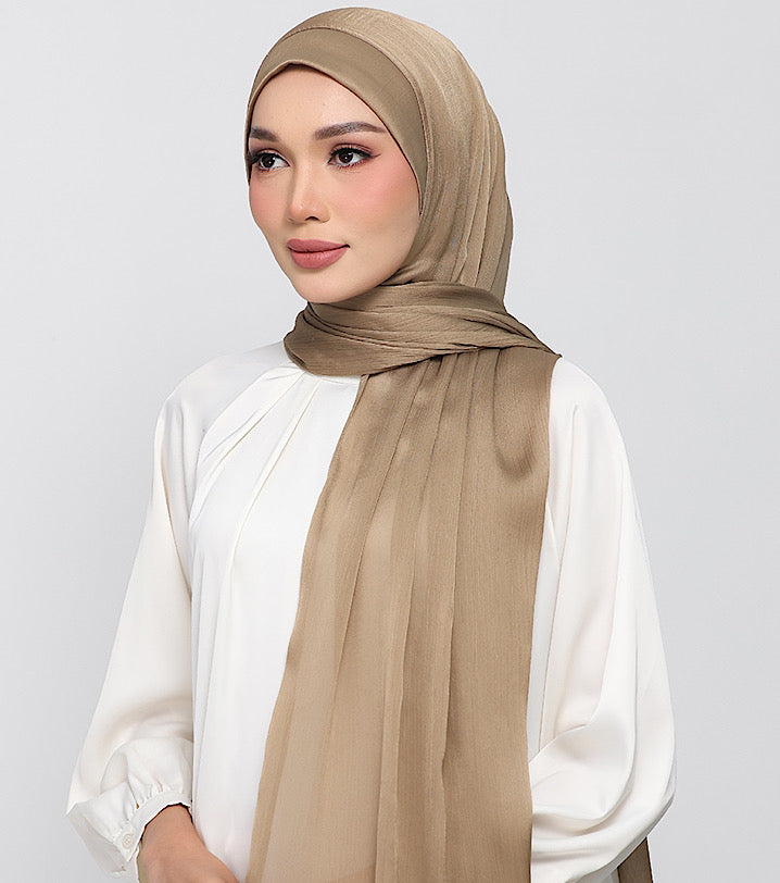 Dark Khaki Satin