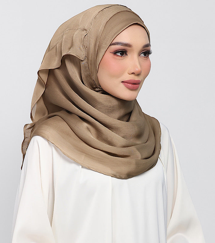 Dark Khaki Satin