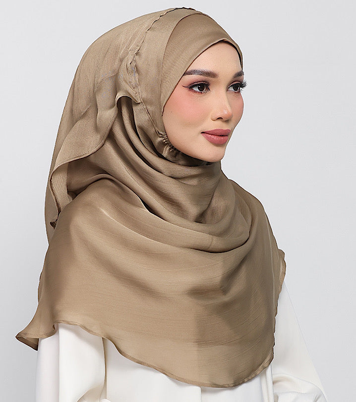 Dark Khaki Satin