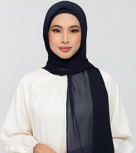Midnight Navy - Chiffon