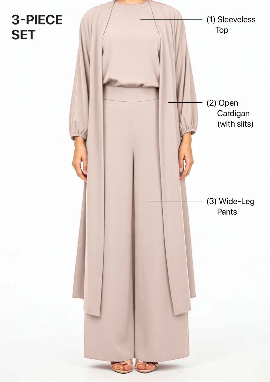 Stone - Haya 3 Piece Co-ord Set