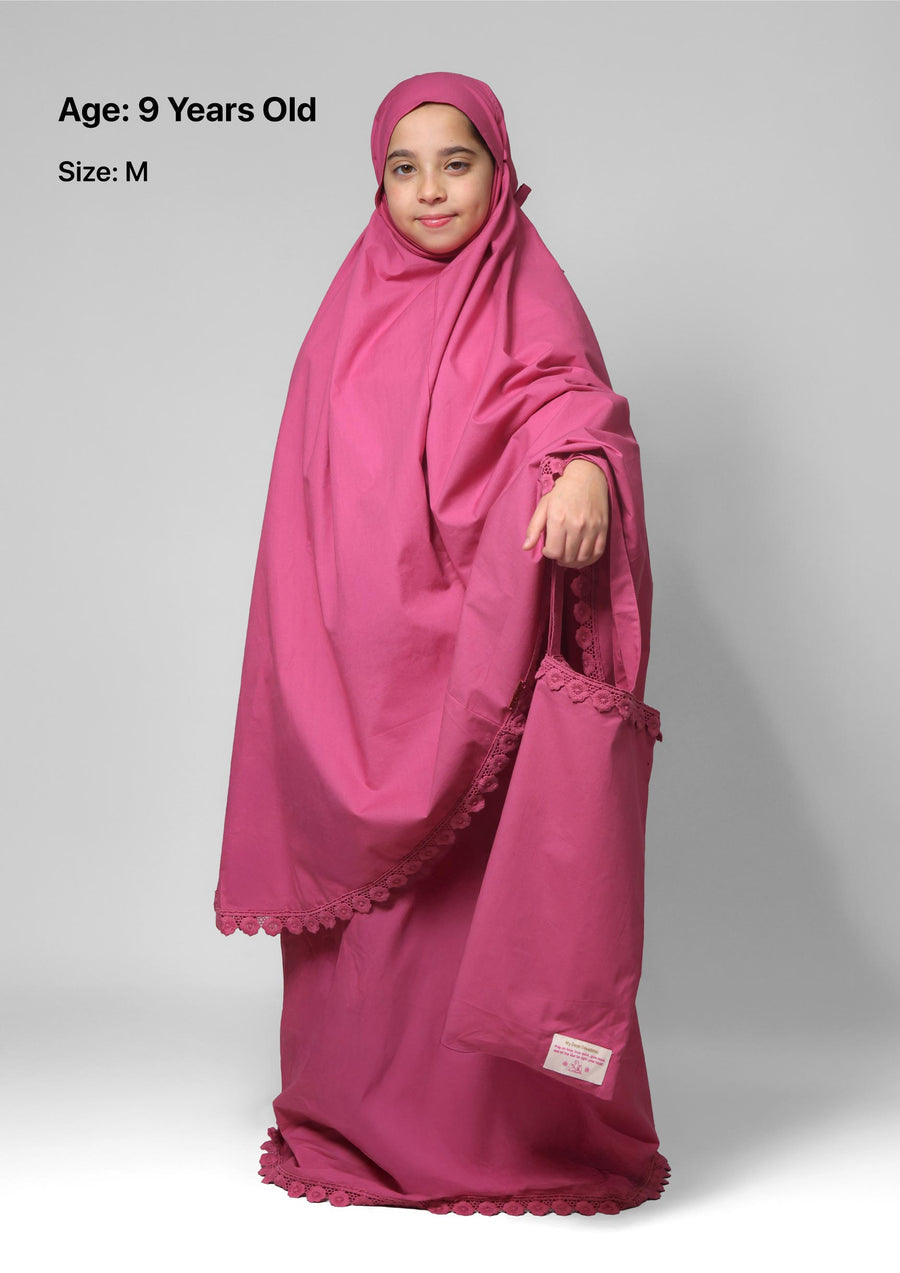 Dark Pink Crochet- Prayer Set