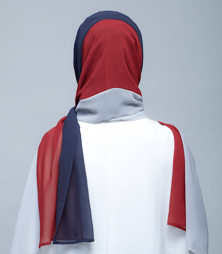 BOKITTA HIJAB NavyRedSilver (2)