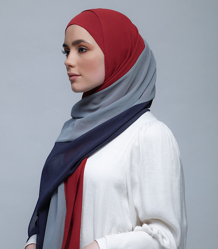 BOKITTA HIJAB RedGrayNavy (2)