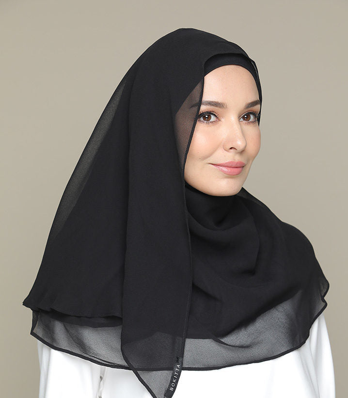 BOKITTA HIJAB TAJ BLACK