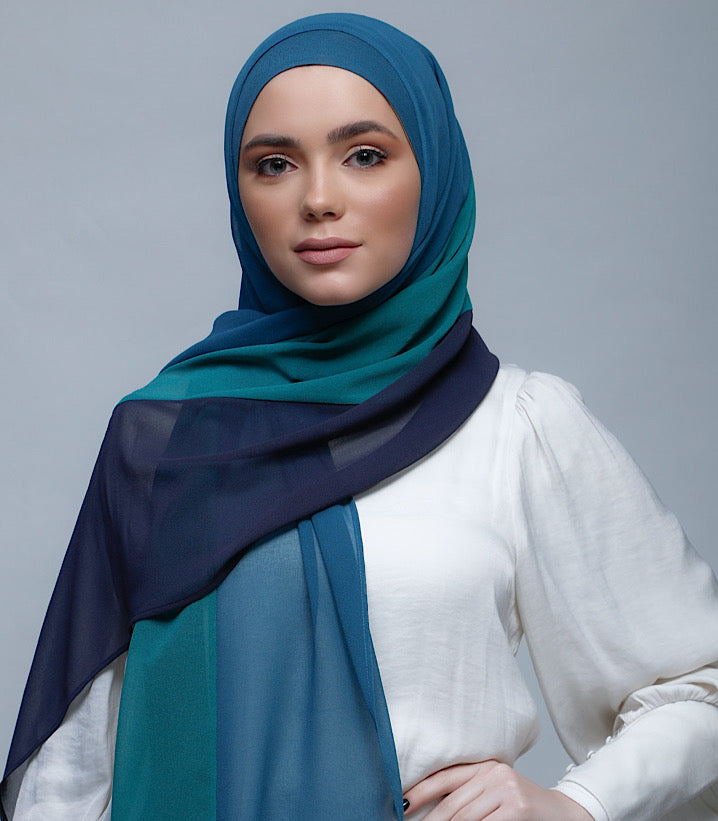 BOKITTA HIJAB TealGreenNavy (1)
