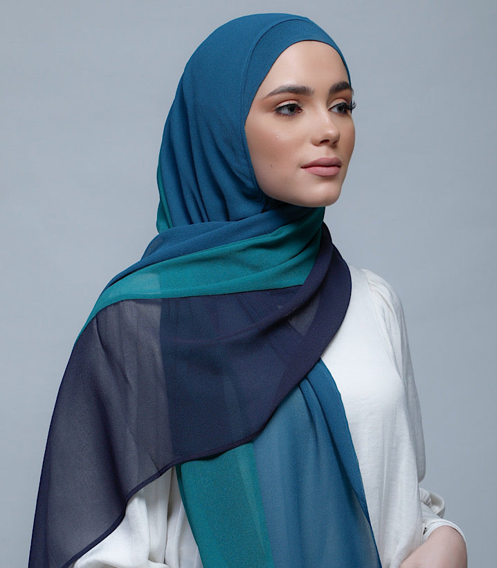 BOKITTA HIJAB TealGreenNavy (4)