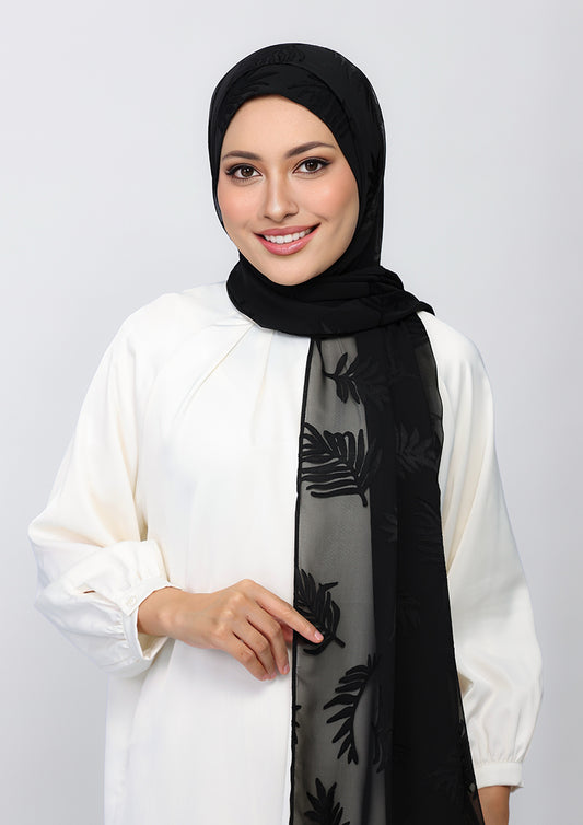 Black Palm (Brasso Georgette)