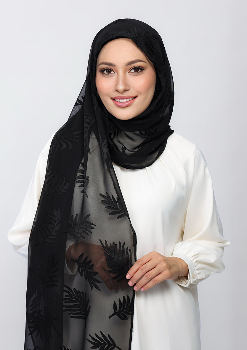 Black Palm (Brasso Georgette)