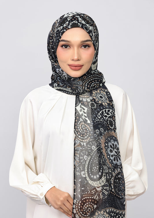 Charcoal Paisley