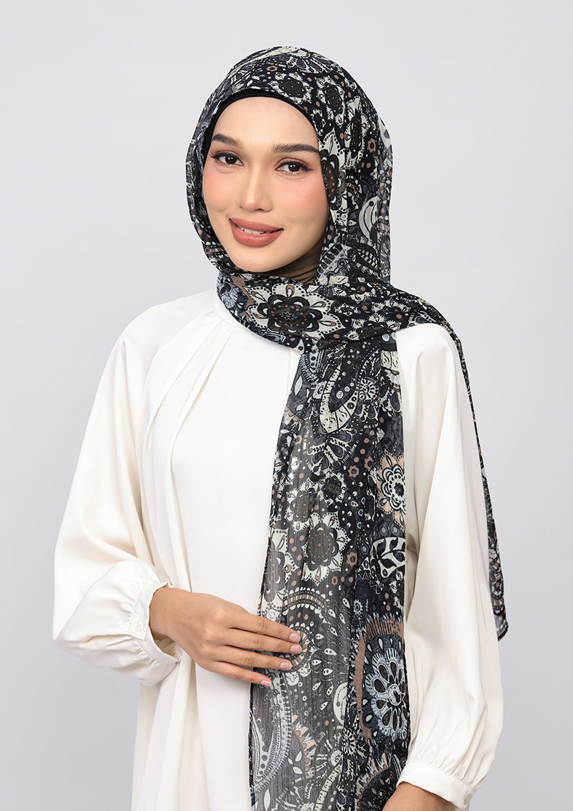 Charcoal Paisley