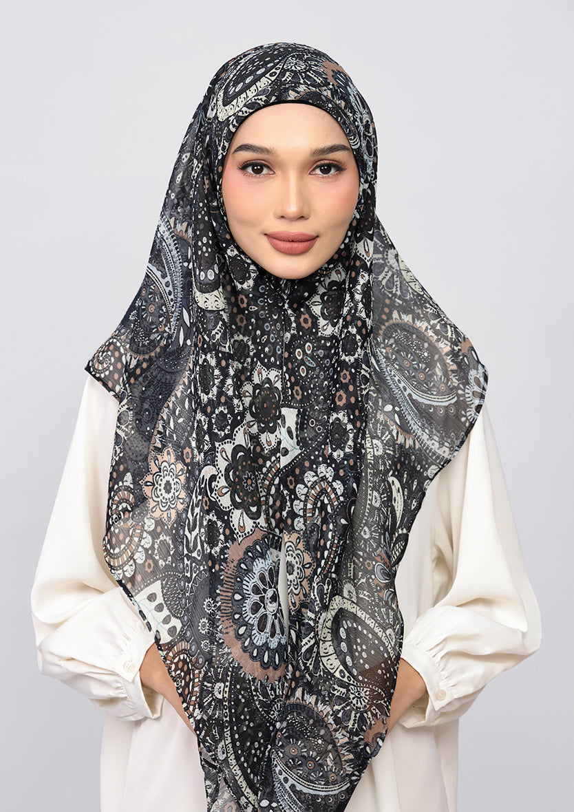 Charcoal Paisley