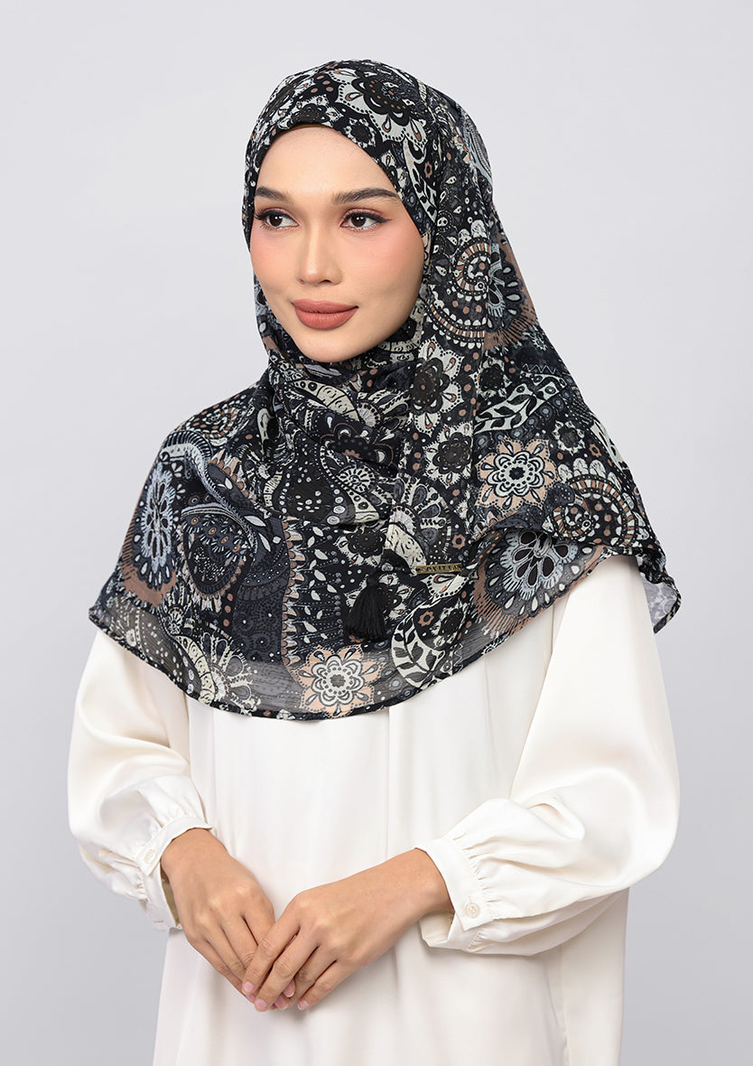 Charcoal Paisley