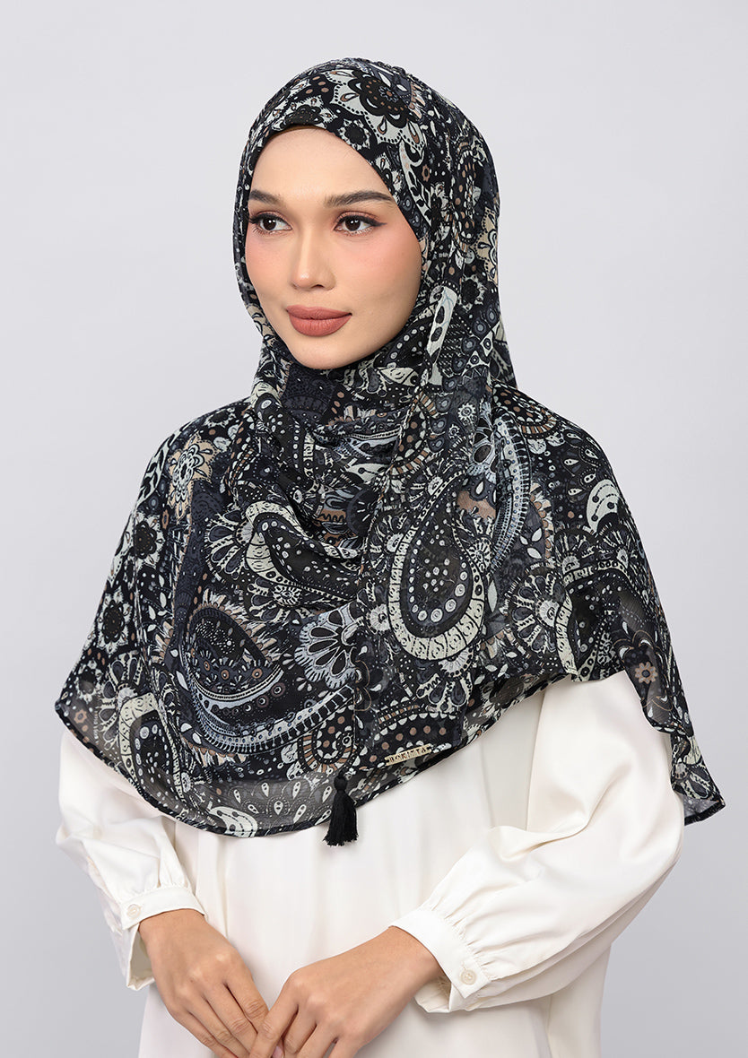 Charcoal Paisley