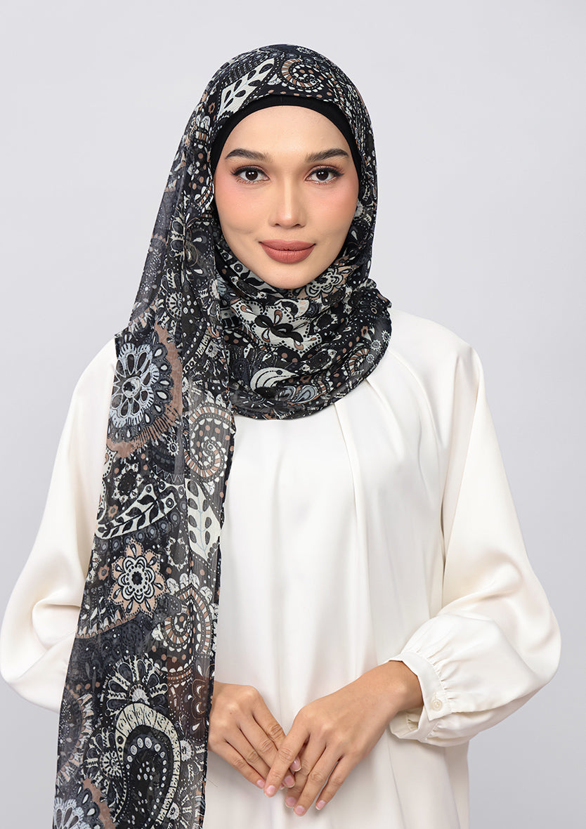 Charcoal Paisley