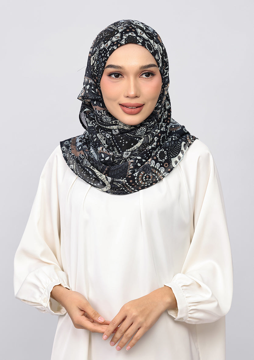 Charcoal Paisley