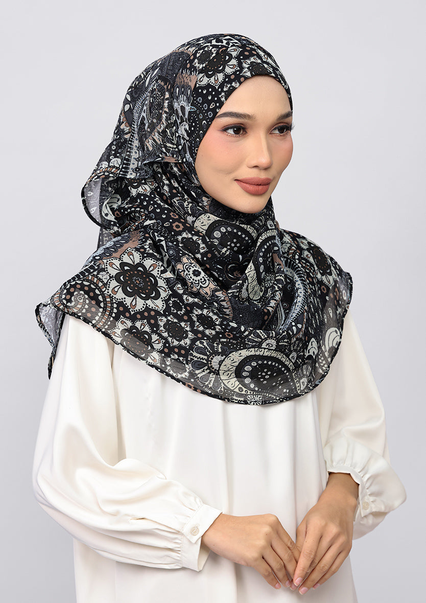 Charcoal Paisley