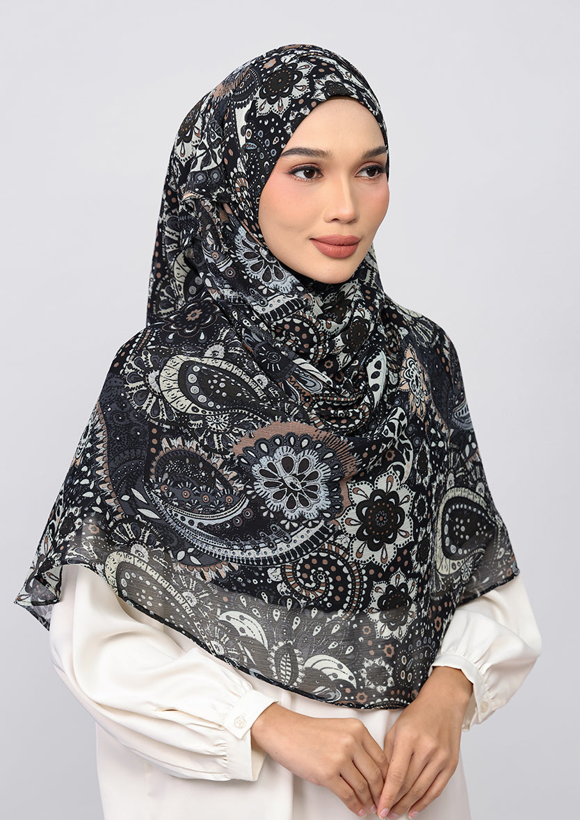 Charcoal Paisley
