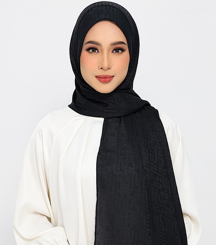 Jacquard Monogram Black