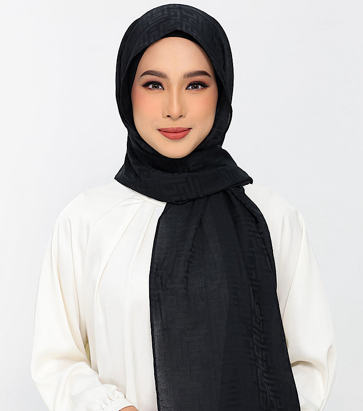 Jacquard Monogram Black