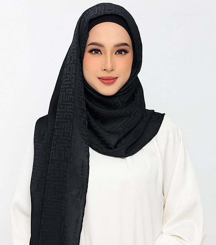 Jacquard Monogram Black