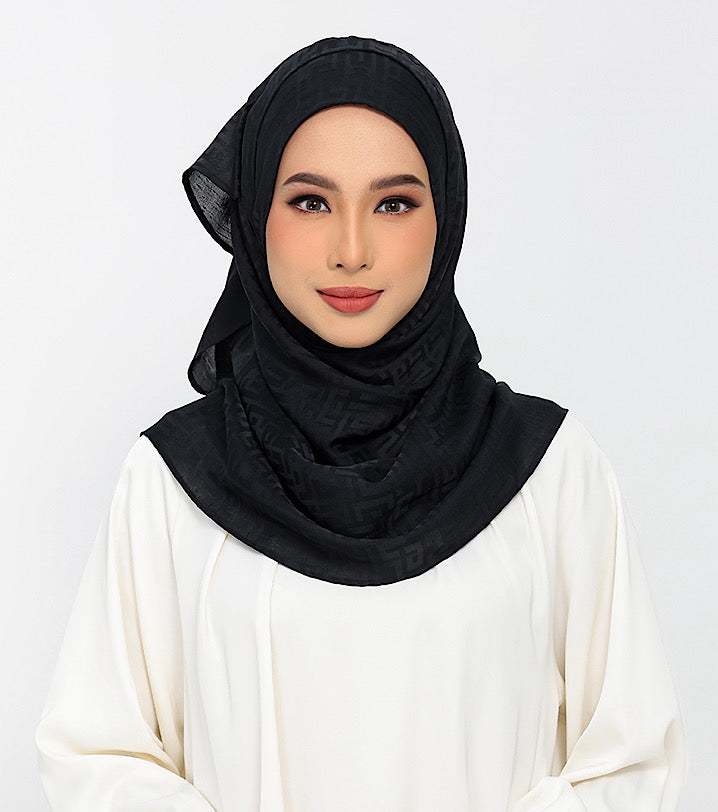 Jacquard Monogram Black