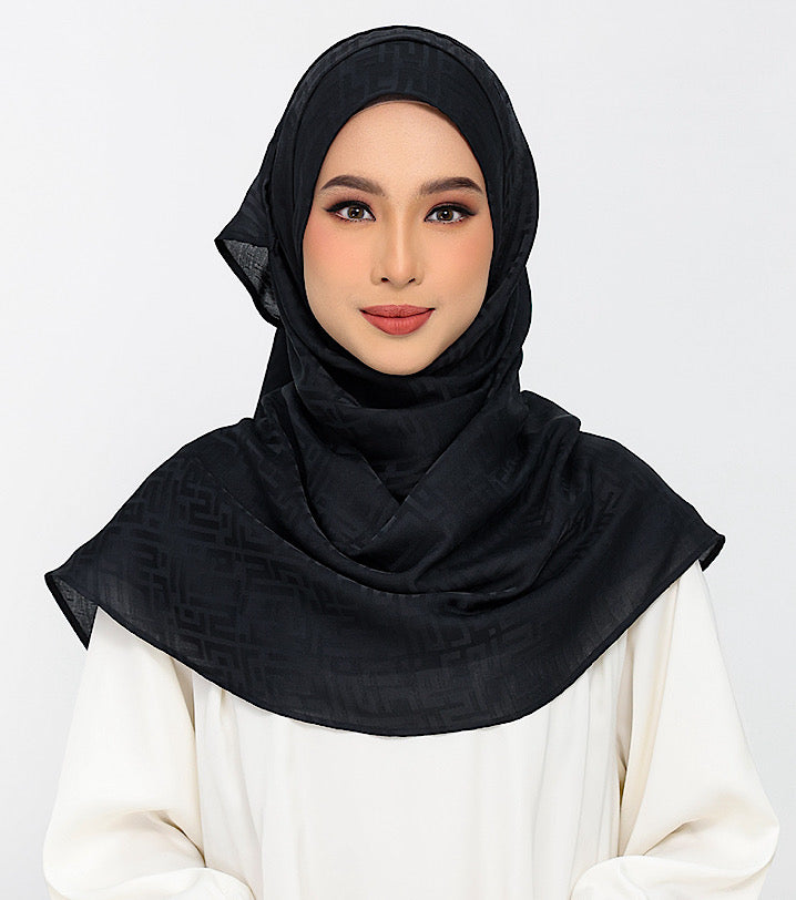 Jacquard Monogram Black