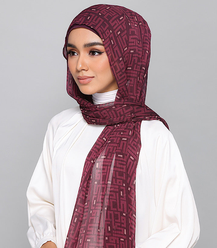 Monogram Maroon