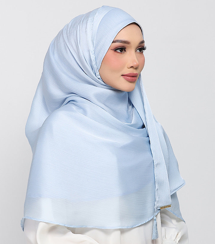 Pastel Blue Satin