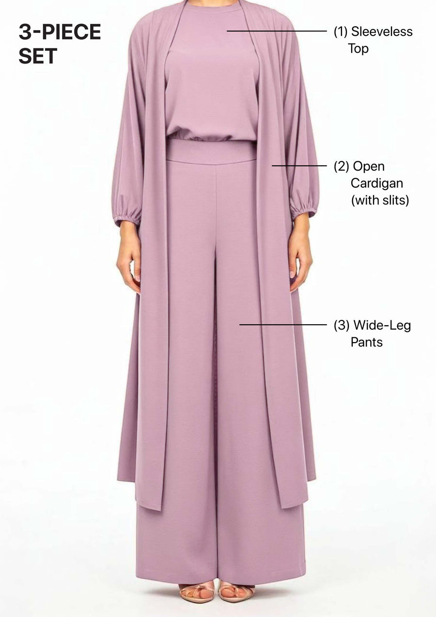 Pink - Haya 3 Piece Co-ord Set