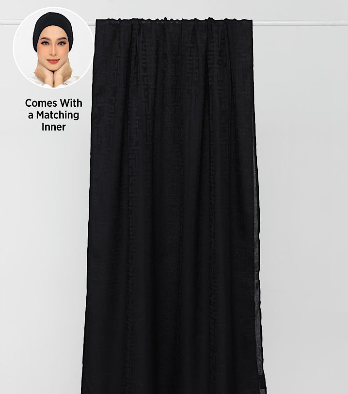 Jacquard Monogram Black