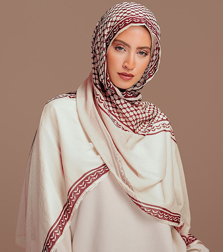 Keffiyeh Maroon