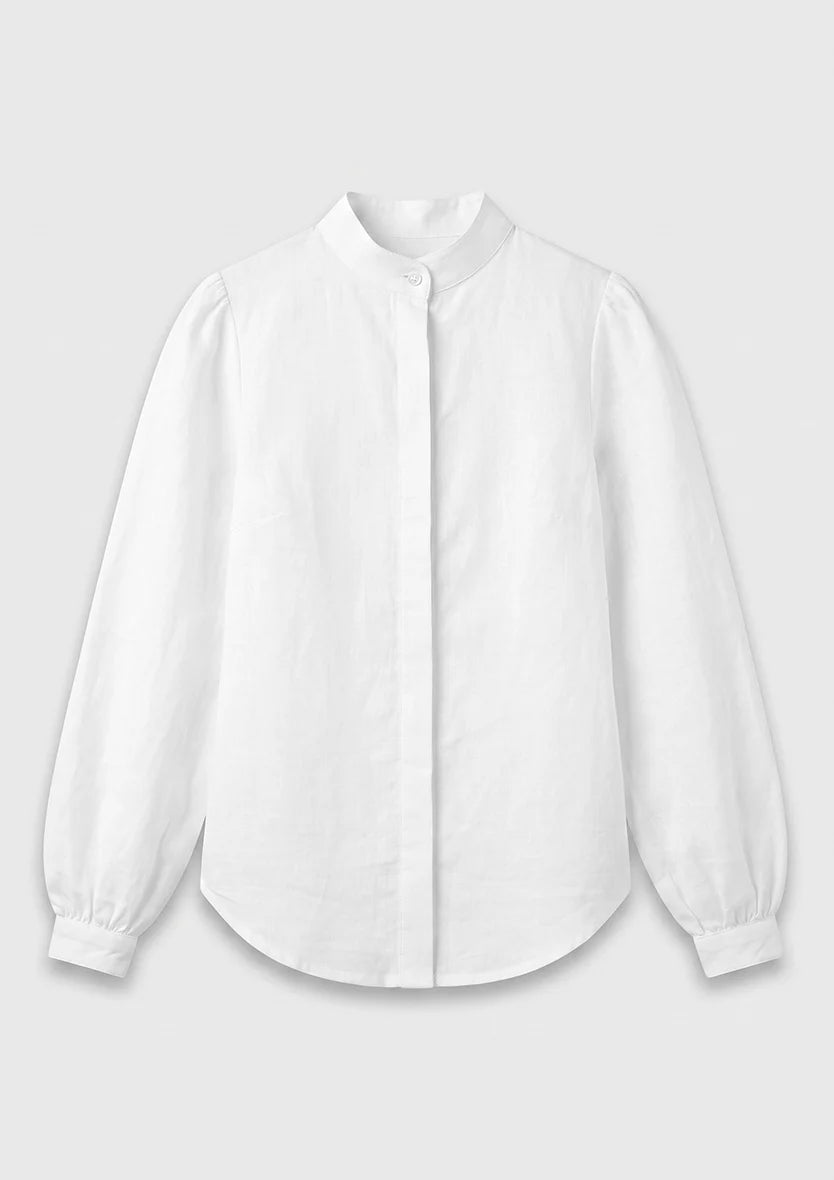 Capri Wrap Blouse - White