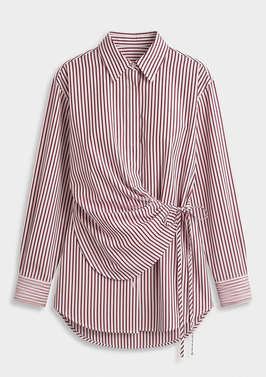 Tuscany Wrap Shirt - Red