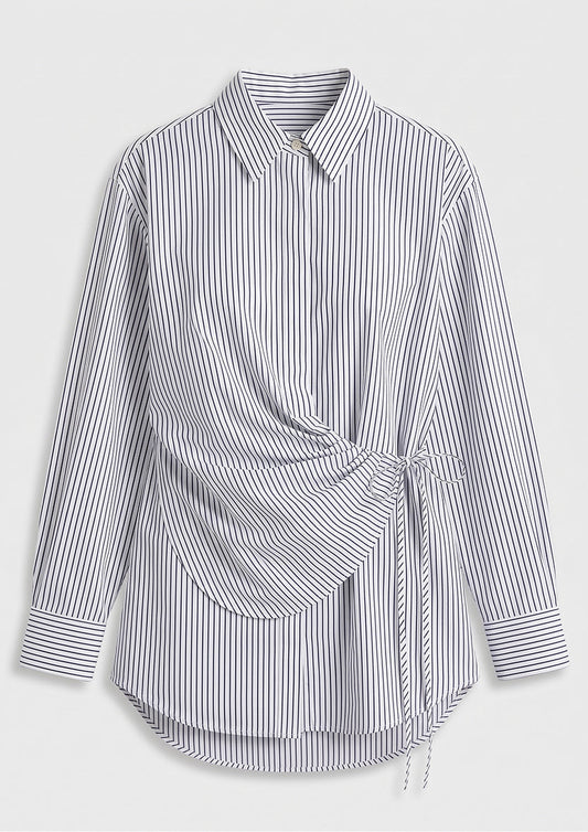 Tuscany Wrap Shirt - Navy