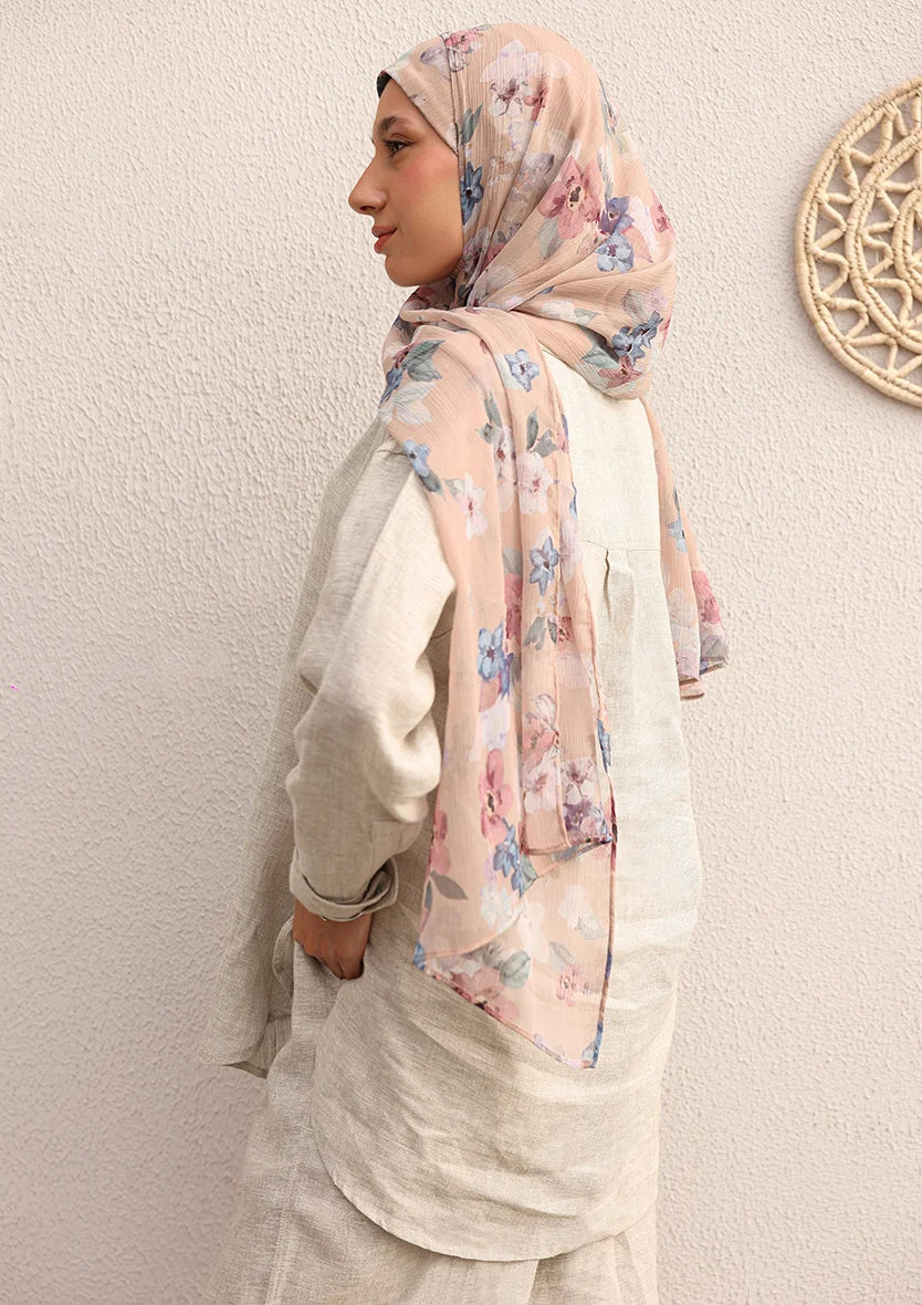 Natural -Modest Shirt 100% Italian Linen Co-ord Set