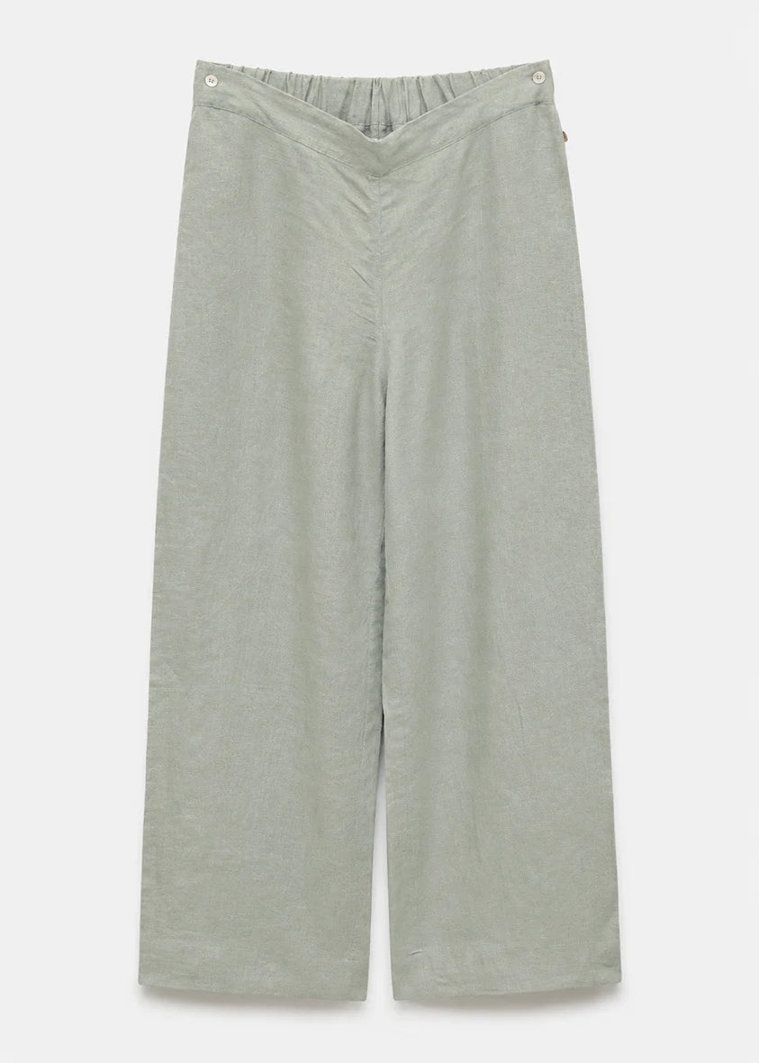 Sage -Modest Shirt 100% Italian Linen Co-ord Set