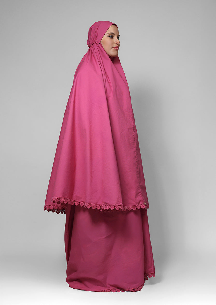 Dark Pink Crochet- Prayer Set