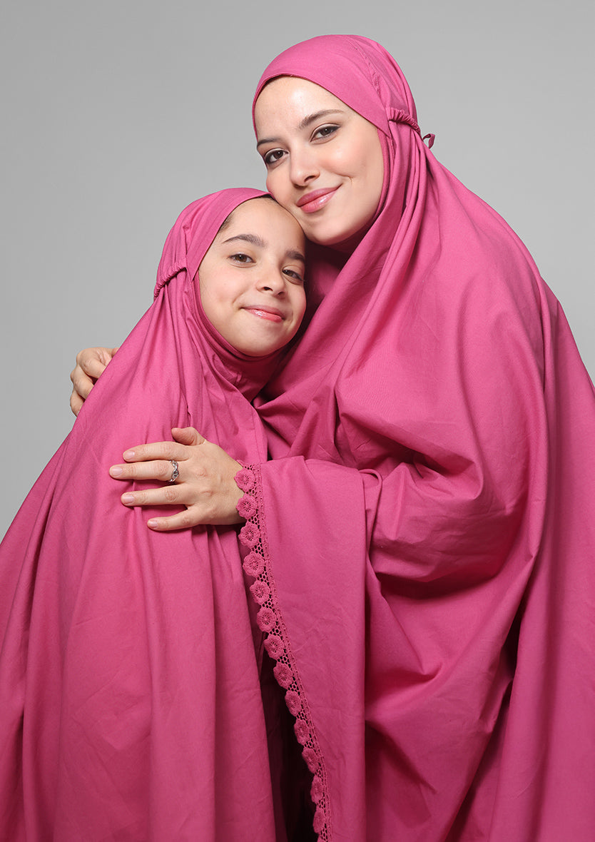 Dark Pink Crochet- Prayer Set