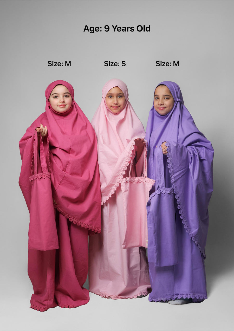 Dark Pink Crochet- Prayer Set