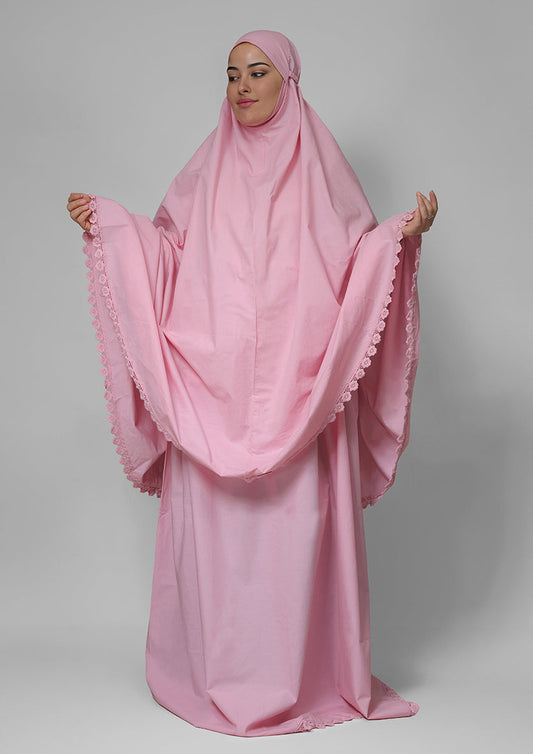 Pink Crochet Crochet- Prayer Set