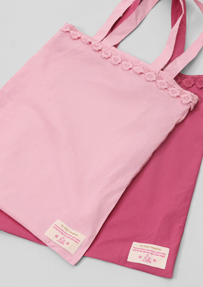 Pink Crochet Crochet- Prayer Set