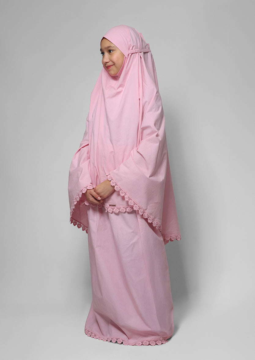 Pink Crochet Crochet- Prayer Set