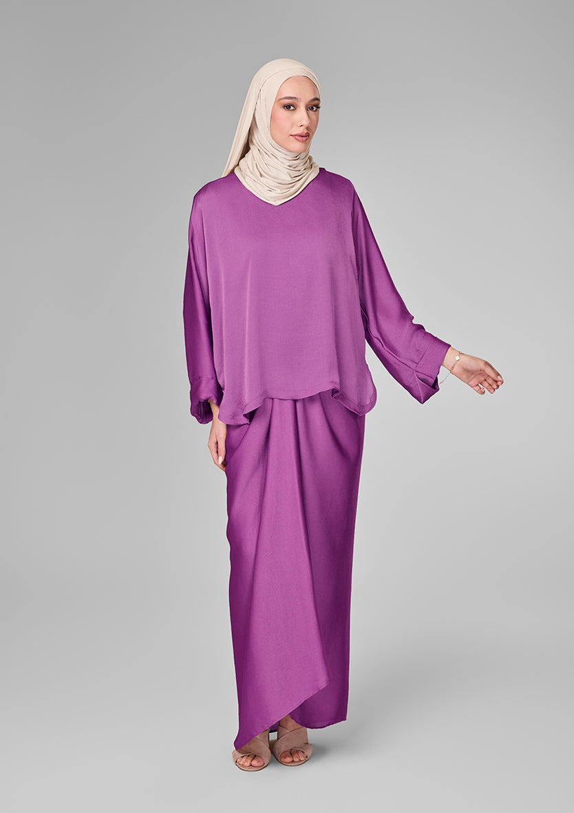 Purple-Lined Sarong and Top Set