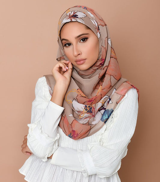 BOKITTA HIJAB LILIES BEIGE (1)