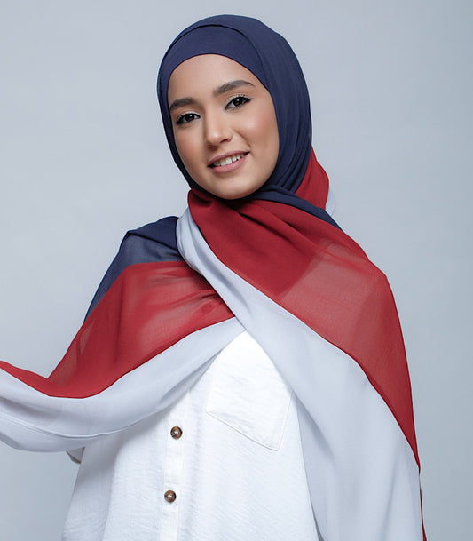 BOKITTA HIJAB NavyRedSilver (1)